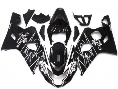 Cheap 2004-2005 Suzuki GSXR 600 / GSXR 750 Motorcycle Fairings - Glossy Black White Corona Style Canada
