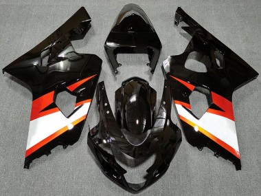 Cheap 2004-2005 Suzuki GSXR 600 / GSXR 750 Motorcycle Fairings - Glossy Black Orange White Canada