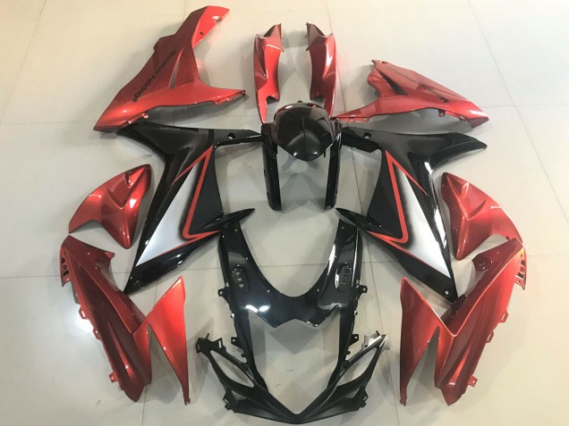 2011-2024 Suzuki GSXR 600 / GSXR 750 Motorcycle Fairings - Orange Silver Glossy Black Canada