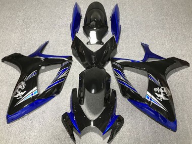 Cheap 2006-2007 Suzuki GSXR 600 / GSXR 750 Motorcycle Fairing - Blue Glossy Black Canada