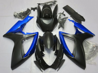 Cheap 2006-2007 Suzuki GSXR 600 / GSXR 750 Motorcycle Fairing - Blue Matte Black Canada
