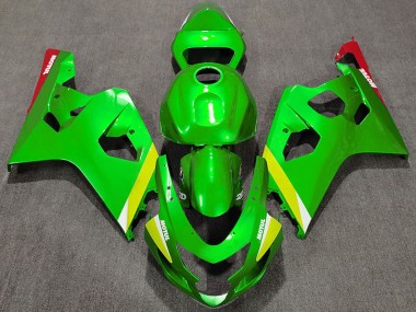 Cheap 2004-2005 Suzuki GSXR 600 / GSXR 750 Motorcycle Fairings - Green Yellow White Canada