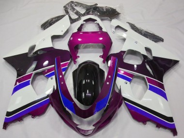 Cheap 2004-2005 Suzuki GSXR 600 / GSXR 750 Motorcycle Fairings - White Pink Blue Glossy Black Canada