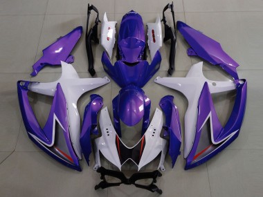 Cheap 2008-2010 Suzuki GSXR 600 / GSXR 750 Motorcycle Fairings - White Purple Black Canada