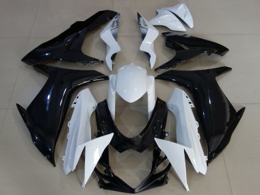 Cheap 2011-2024 Suzuki GSXR 600 / GSXR 750 Motorcycle Fairings - White Glossy Black Canada