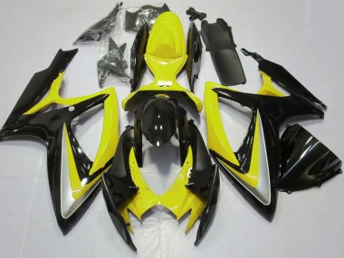 Cheap 2006-2007 Suzuki GSXR 600 / GSXR 750 Motorcycle Fairings - Yellow Glossy Black Canada