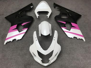 Cheap 2004-2005 Suzuki GSXR 600 / GSXR 750 Motorcycle Fairings - White Pink Matte Black Canada