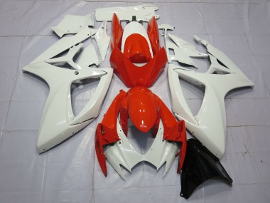 Cheap 2006-2007 Suzuki GSXR 600 / GSXR 750 Motorcycle Fairings - White Red Canada