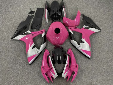 Cheap 2006-2007 Suzuki GSXR 600 / GSXR 750 Motorcycle Fairings - Pink Silver Glossy Black Canada