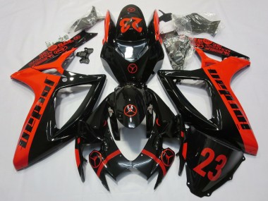 Cheap 2006-2007 Suzuki GSXR 600 / GSXR 750 Motorcycle Fairings - Red Glossy Black Jordan 23 Canada