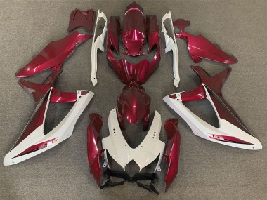 Cheap 2008-2010 Suzuki GSXR 600 / GSXR 750 Motorcycle Fairings - White Red OEM Style Canada
