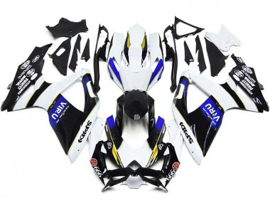 Cheap 2008-2010 Suzuki GSXR 600 / GSXR 750 Motorcycle Fairings - White Blue Yellow Black Viru Canada