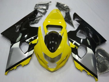 Cheap 2004-2005 Suzuki GSXR 600 / GSXR 750 Motorcycle Fairings - Yellow Silver Black OEM Style Canada