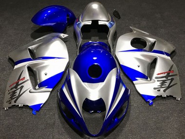 Cheap 1996-2007 Suzuki GSXR 1300 Motorcycle Fairings - Silver Blue Canada