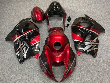 Cheap 1996-2007 Suzuki GSXR 1300 Motorcycle Fairings - Maroon Red Black Style Canada