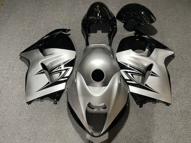Cheap 1996-2007 Suzuki GSXR 1300 Motorcycle Fairings - Silver Black Canada