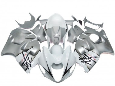 Cheap 1996-2007 Suzuki GSXR 1300 Motorcycle Fairings - Silver White OEM Style Canada