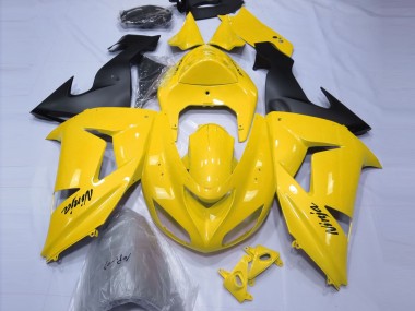Cheap 2006-2007 Kawasaki ZX10R Motorcycle Fairings - Yellow Black Canada
