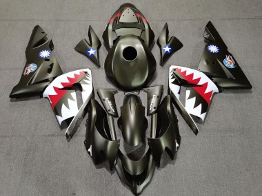 Cheap 2004-2005 Kawasaki ZX10R Motorcycle Fairings - Military Green Shark Canada