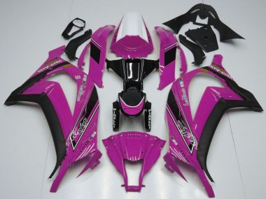 Cheap 2011-2015 Kawasaki ZX10R Motorcycle Fairings - White Pink Glossy Black OEM Style Canada