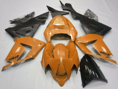 Cheap 2004-2005 Kawasaki ZX10R Motorcycle Fairings - Pearl Orange Black Canada