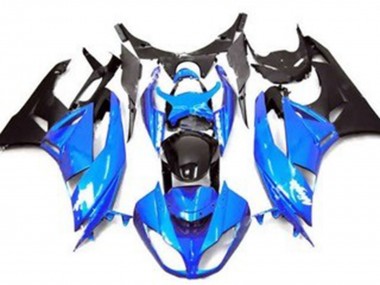Cheap 2009-2012 Kawasaki ZX6R Motorcycle Fairing - Blue Glossy Black Matte Black Canada