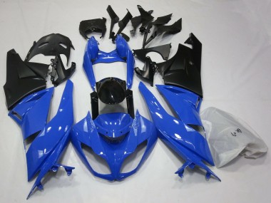 Cheap 2009-2012 Kawasaki ZX6R Motorcycle Fairings - Blue Glossy Black Matte Black Canada