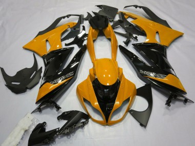 Cheap 2009-2012 Kawasaki ZX6R Motorcycle Fairings - Orange Glossy Black Canada