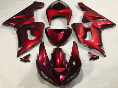 Cheap 2005-2006 Kawasaki ZX6R Motorcycle Fairings - Metallic Red Canada