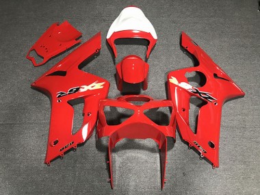 Cheap 2003-2004 Kawasaki ZX6R Motorcycle Fairings - Red 636 Canada