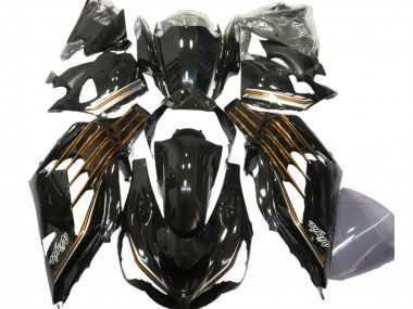 Cheap 2012-2024 Kawasaki ZX14R ZZR1400 Motorcycle Fairings - Glossy Black Orange Canada