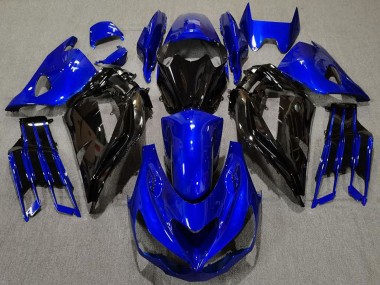 Cheap 2012-2024 Kawasaki ZX14R ZZR1400 Motorcycle Fairing - Blue Glossy Black Canada