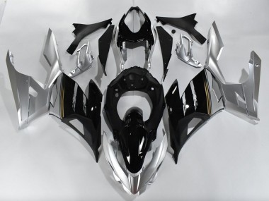 Cheap 2018-2024 Kawasaki Ninja 400 Motorcycle Fairings - Silver Glossy Black Canada