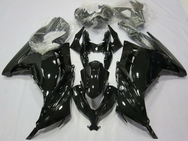 2013-2017 Kawasaki Ninja 300 Motorcycle Fairings - Glossy Black Canada