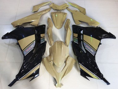 Cheap 2013-2017 Kawasaki Ninja 300 Motorcycle Fairings - Desert Tan Black Canada