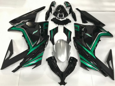 Cheap 2013-2017 Kawasaki Ninja 300 Motorcycle Fairings - Glossy Black Emerald Green Canada
