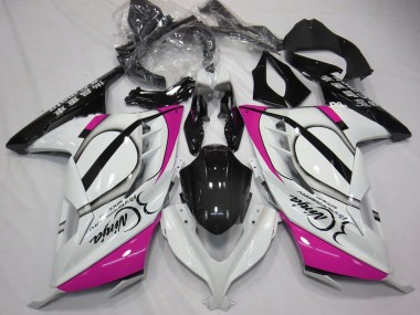 Cheap 2013-2017 Kawasaki Ninja 300 Motorcycle Fairings - Glossy White Pink Black Canada