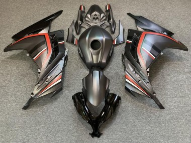 Cheap 2013-2017 Kawasaki Ninja 300 Motorcycle Fairings - Matte Black Red Canada