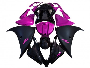 Cheap 2012-2014 Yamaha R1 Motorcycle Fairings - Glossy Black Matte Black Pink Canada