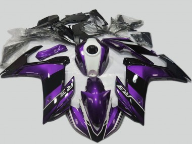 Cheap 2015-2018 Yamaha R3 Motorcycle Fairing - Purple White Glossy Black Canada