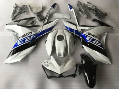 Cheap 2015-2018 Yamaha R3 Motorcycle Fairings - White Blue Black Canada