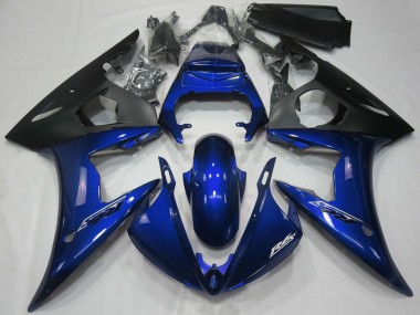 Cheap 2005 Yamaha R6 Motorcycle Fairings - Dark Blue Matte Black Canada