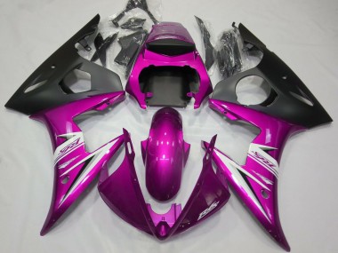 Cheap 2003-2004 Yamaha R6 Motorcycle Fairings - Pink White Matte Black Canada