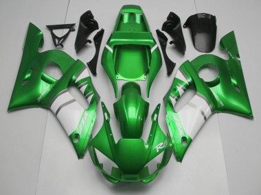Cheap 1998-2002 Yamaha R6 Motorcycle Fairings - Green White Canada