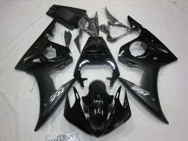 Cheap 2005 Yamaha R6 Motorcycle Fairings - Glossy Black Matte Black White Canada