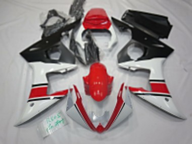 Cheap 2005 Yamaha R6 Motorcycle Fairings - White Red Black Canada