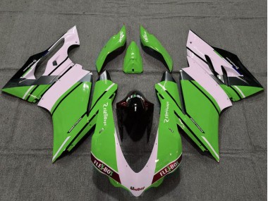 Cheap 2015-2020 Ducati 959 1299 Motorcycle Fairings - White Green Glossy Black Unibat Flex-Box OEM Style Canada