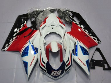 Cheap 2007-2014 Ducati 1098 Motorcycle Fairings - White Red Black Blue 69 Canada