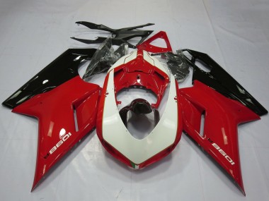 Cheap 2007-2014 Ducati 1098 Motorcycle Fairings - Glossy Red White Glossy Black Canada