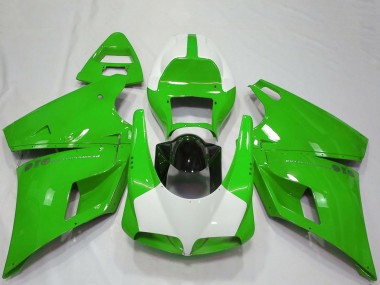 Cheap 1993-2005 Ducati 916 Motorcycle Fairings - Green White Glossy Black Performance Canada